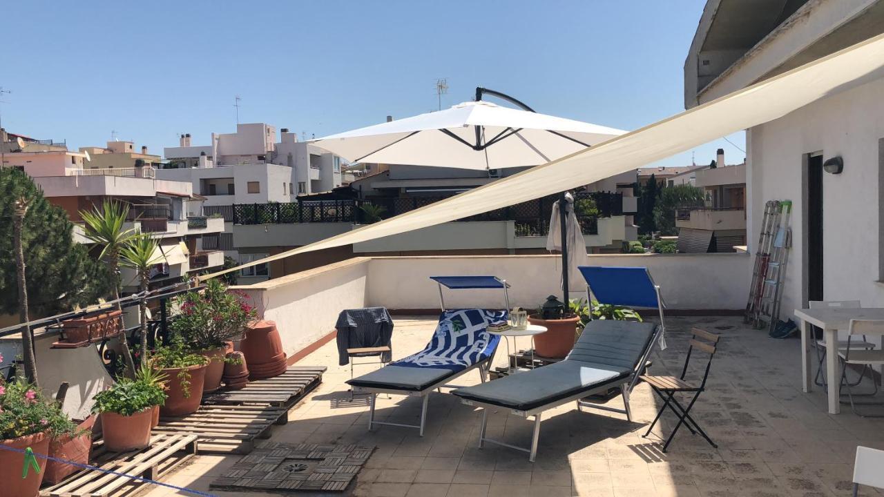 Attico Terramare - Beach & Maxi Terrace & Electricbbq Санта-Маринелла Экстерьер фото